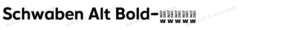 Schwaben Alt Bold字体转换